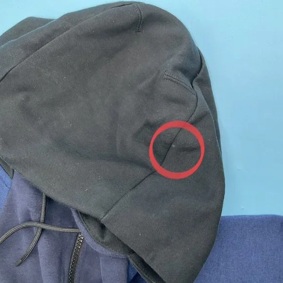 Nike Tech Fleece Men’s Half Zip Hoodie Navy Blue Kangaroo Pockets 884892-451 M - Picture 8 of 12